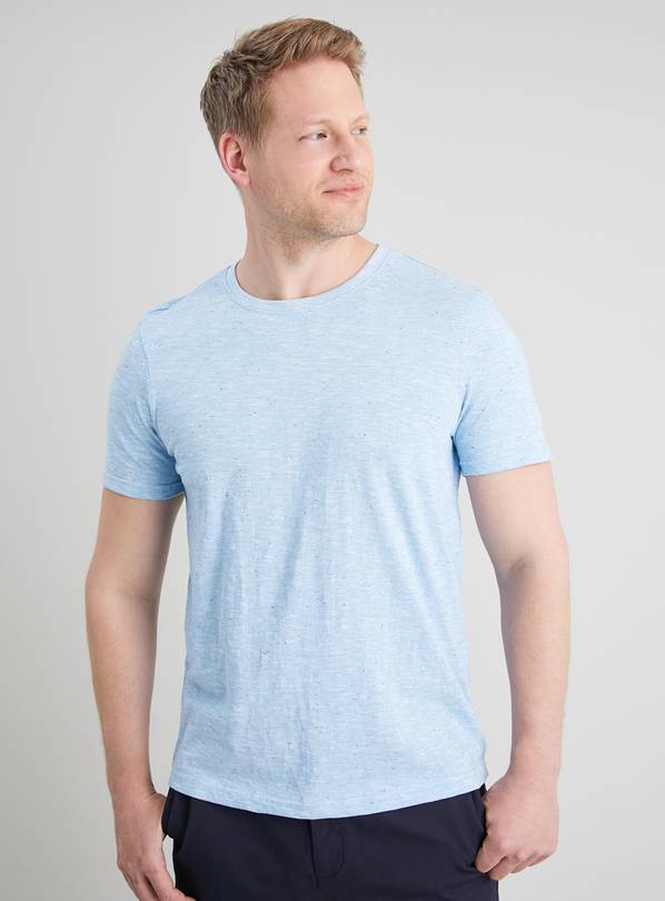 Light Blue Speckled T-Shirt - XXXXL